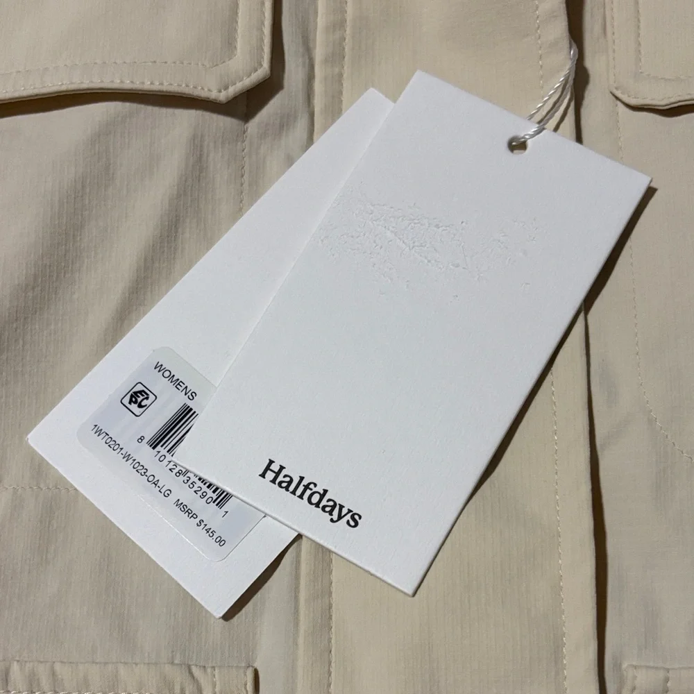 NWT Halfdays Cream Utility Jacket for Women - Picture 3 of 8